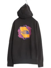【お得なクーポン配布中!】 US企画 ノースフェイス 両面 プリント スウェット フード パーカー メンズ S / The North Face アウトドア トレーナー 裏起毛 プルオーバー