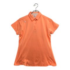 中古 レディース デサントゴルフ DESCENTE GOLF 半袖ポロシャツ M オレンジ
