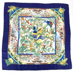 HERMES　エルメス　スカーフ　カレ90　TROPIQUES　トロピカル 楽天市場】HERMES エルメス カレ90 TROPIQUES トロピカル ブルー