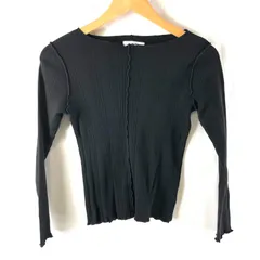 グローバルワーク GLOBAL WORK  カットソー 長袖 キッズ 綿100％ 黒 150センチ 2025092100221