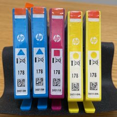 HP 純正インク HP178 3色5個＋おまけ3個 合計8個 新品未使用