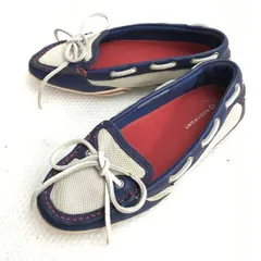 ROCKPORT/ロックポート★軽量/デッキシューズ/ドライビングシューズ/スリッポン【size:22.0/ネイビー×ホワイト】Shoes/trainers◆F-101
