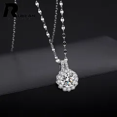 上品 EU製 ★ROBEAN・人工ダイヤモンド・ペンダント★s925 シルバー 合成ダイヤモンド オシャレ 貴重 幸運 贈り物 ギフト プレゼント2   1.5*1.0cm MP826547