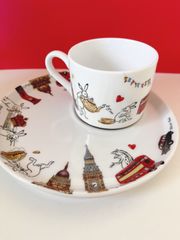 再販☆鳥獣戯画のロンドン旅行＊モーニングset