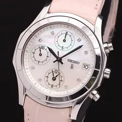 美品 SEIKO セイコー ルキア 7T92 シェル文字盤 ホワイト 0BV0 - メルカリ