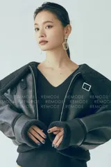 MURUA｜オーバーカラーショートフェイクムートン