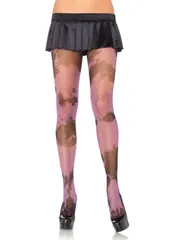 ストッキング 網タイツ パンスト パンティストッキング コスプレ衣装 黒ブラック紫パープル 小網 レディース セクシー かわいい 可愛い かっこいい ハロウィン ロリータ ゴシック ボンデージ美脚 女装 レッグアベニューleg avenue★2