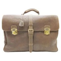 美品 Bargeco per sb ヌバックレザー サッチェルバッグ ブリーフケース ビジネスバッグ 本革 手提げ カバン 書類鞄 茶 ブラウン メンズ レディース 古着 中古 USED