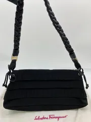 Salvatore Ferragamo サルヴァトーレフェラガモ キャンバス×レザー ワンハンドル ハンドバッグ管理番号：7805