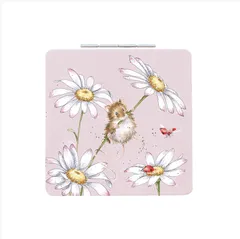 【棚卸整理品特価！】Wrendale DESIGN レンデール・デザイン コンパクトミラー Oops a Daisy ねずみ ※内側箱折れ破れ（写真3枚目）