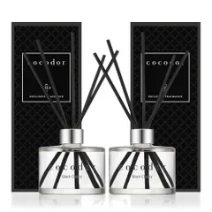 【大人気！再入荷しました♪】記念日 誕生日 女性 プレゼント 線香 - ルームフレグランス 贈り物 Cherry) ブラックチェリー(Black 2個入り ギフト 200ml シグネチャーリードディフューザー 人気 ココドール COCODOR