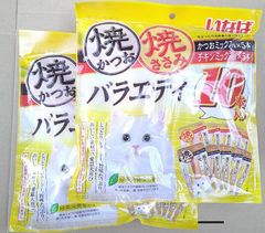 【　訳あり　】焼きかつお・焼きささみ・ディナー　１０本入り×２袋　いなば　食べきりサイズ　【　訳ありの訳　】賞味期限２０２５年６月まで