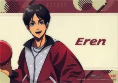 【中古】雑貨 エレン・イェーガー オリジナルB4プラマット(レトロ風ファッションver.) 「進撃の巨人×ROUND1」 コラボパック・コラボルーム注文特典