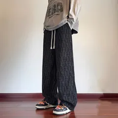 ワイドパンツ メンズ ロングパンツ ボトムス ロング丈 カジュアル ゆったり ポケット付き シンプル 男性 通勤 通学 大人 おしゃれ お洒落 普段着 かっこいい 暖かい dansigeer15