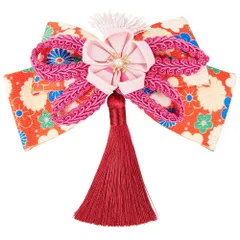 【人気商品】つまみ細工 髪留め 高級造花 飾り 髪 結婚式 和装 振袖 着物 ヘアアクセサリー 浴衣 七五三 卒業式 リボン リボン 袴 4タイプ 和 和装用 成人式 髪飾り [OTAKUMARKET]