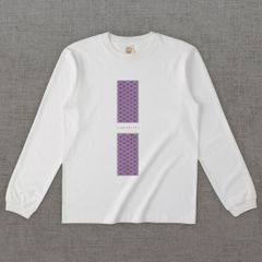 和柄長袖Tシャツ　入れ子菱 -彩・角-［長袖］