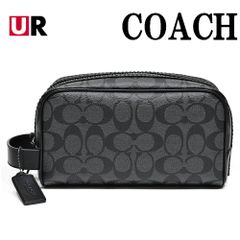 極美品 COACH コーチ クラッチバッグ セカンドバッグ シグネチャー PVC