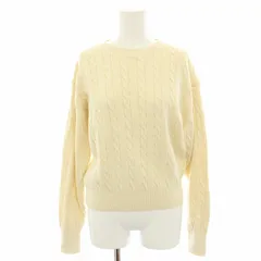 シンゾーン Shinzone 24AW コットンカシミヤケーブルニットプルオーバー セーター クルーネック 長袖 カシミヤ混 FO アイボリー 24AMSNI06 /YT