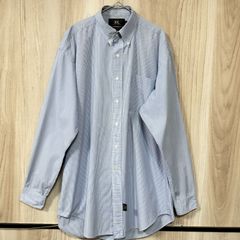 90's"RRL ダブルアールエル" 長袖シャツ ストライプ柄　薄手　三ツ星タグ