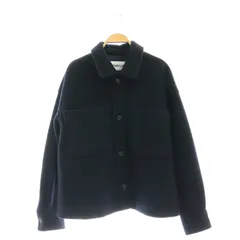 バビロン BABYLONE 23AW パイルショートシャツブルゾン アウター ウール F 紺 ネイビー /YQ ■OSのサムネイル
