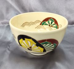 抹茶茶碗　平安紫雲　茶道具　茶器　抹茶　昭和レトロ【新品　未使用品】