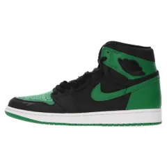 NIKE (ナイキ) AIR JORDAN 1 RETRO HIGH OG PINE GREEN エアジョーダン1 レトロ ハイ パイングリーン ハイカットスニーカー ブラック/グリーン US12/30cm 555088-030