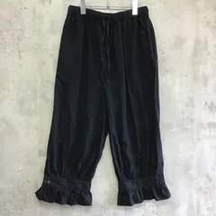 Samansa Mos2  サマンサモスモス　35+h刺しゅうパンツ　黒　レディース　Fサイズ