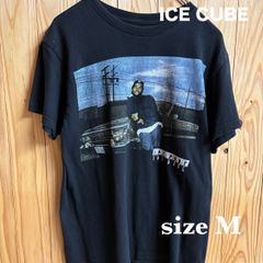 【古着】ICE CUBE(アイスキューブ)半袖Tシャツ M相当 黒 USA製 ラッパー バンドTシャツ ヴィンテージ