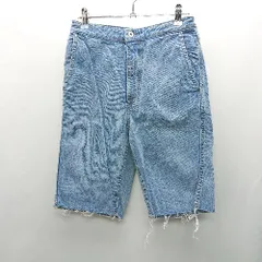 ◇ Θ Spick & Span カットオフ 切りっぱなし デニムパンツ ハーフパンツ サイズ27 ブルー レディース E  【1411280047972】