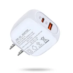 【特価セール】ANNIBER iPhone 充電器 タイプc acアダプター PD/QC3.0 20w iPhone 15 pro Type-C 充電器 usb c コンセント 2ポート急速充電(USB-A+USB-C) スマホ 充電器 usb電源 iPhon