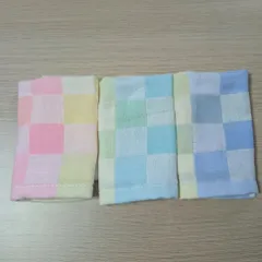 ガーゼハンカチ10枚セット(色はランダム） ベビータオル ベビービブ 子供用フェイスタオル 男女兼用 コットン 25*25CM 2重ガーゼ