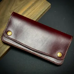 トラッカーウォレット TW-01【クロムエクセル / 茶芯バーガンディ】