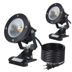 Color:クリップライト 電球色 2個 LEDクリップライト 12W 防水 電球色 2700K スポットライト 屋外 店舗用 照明 3m 防雨 コード付き 看板照明 作業用ライト 屋外・屋内兼用 六角レンチ付き 2個セット （クリップライト 電球色 2個）