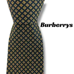 【7494】美品！バーバリー　ネクタイ　ネイビー系