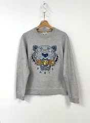 KENZO KENZO(ケンゾー) タイガー メランジュグレー スウェットシャツ パーカー M
