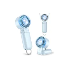 ハンディファン 冷却プレート ハンディ扇風機 【-20℃瞬間冷却・超高速大風量・5in1】 携帯扇風機 静音 5段階風量調節 せんぷうき扇風機 小型 強力 最大15H連続作動 接触冷感 ハンディー ファン ポータブル 手持ち 卓上 首掛け カラビナ付き d 1