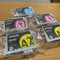 エプソン純正ICC42・ICM42・ICY42 5個セット 新品未開封