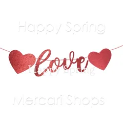 ガーランド 飾り付け バレンタイン Love ハート