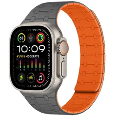 新品 [Amizee] コンパチブル アップルウォッチ バンド 49mm 46mm 45mm 44mm 42mm 41mm 40mm 38mm シリコン強力な磁気 バンド アップルウォッチ Ultra 2/Ultra シリーズ 10/9/8/7/6/5/4/3