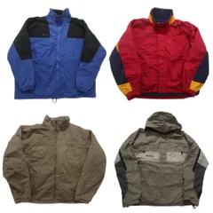 古着卸 まとめ売り コロンビア ヘビー ジャケット 4枚セット (メンズ XL /2XL ) マウンテンパーカー ナイロン 中古 古着 NC1957