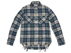 Sサイズ Ron Herman ロンハーマン ヴィンテージ グランジ 加工 コットン チェック ネルシャツ