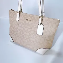 COACH コーチ　ハンドバッグ　バッグ　レディース　シグネチャー　中古品　少し汚れあり　管理番号ARCYRA3678-2