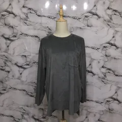 美品<!-利用不可文字-!>　アーバンリサーチ　URBAN RESEARCH 長袖カットソー　【38】 グレー　ポケット　シンプル　オシャレ　定番　春　秋　冬