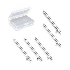 【人気商品】20ミリ直径 時計ベルトバネ棒 φ1.5mm 時計工具 ステンレス製 20mm クイックリリーススプリングバー（時計ピン） 5個セット時計バンドバネ棒 [TICFROG]
