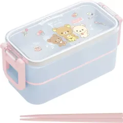 【中古】マグカップ・湯のみ 集合 2点ロックはし付2段ランチボックス 「リラックマ」