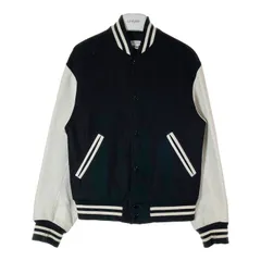 美品 ユナイテッドアローズ スタジャン ウール×レザー コンビ ブラック M 美品 ユナイテッドアローズ スタジャン ウール×レザー コンビ