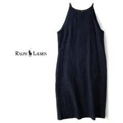 RALPH LAUREN◆春夏◆極上◆麻 リネン100% ストライプデザイン サマー ドレス ワンピース ◆11号◆ラルフローレン