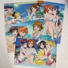 ラブライブ! μ's 水着 ジャンボカードダス ビジュアルアートブロマイド! セット