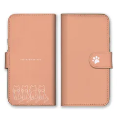 iPhone12 Pro Max ケース 手帳型 アイフォン12 プロマックス スマホケース 携帯ケース 猫 ねこ ネコ 子猫 可愛い かわいい 肉球 イラスト シンプル ピンク ブルー カラー10