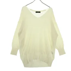 green label relaxing グリーンレーベルリラクシング 長袖 Vネック ニット アイボリー UNITED ARROWS レディース 古着